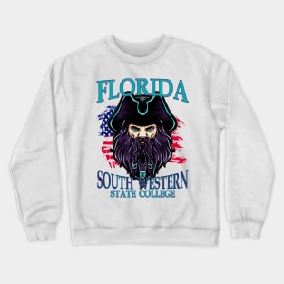 Florida SouthWestern State College Buccaneer United States Crewneck Sweatshirt